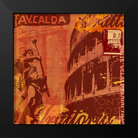 Rome Black Modern Wood Framed Art Print by Allen, Maura