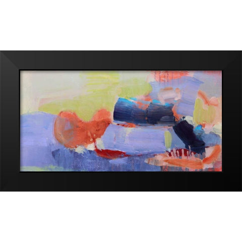 Fluttering My Way Through 2 Black Modern Wood Framed Art Print by Alattar, Lina