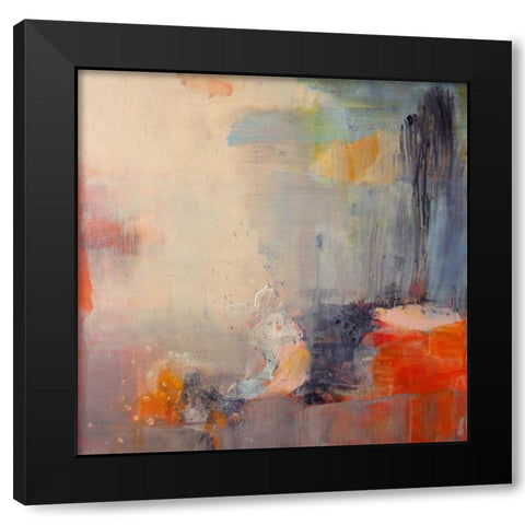 Soft Landings Black Modern Wood Framed Art Print with Double Matting by Alattar, Lina