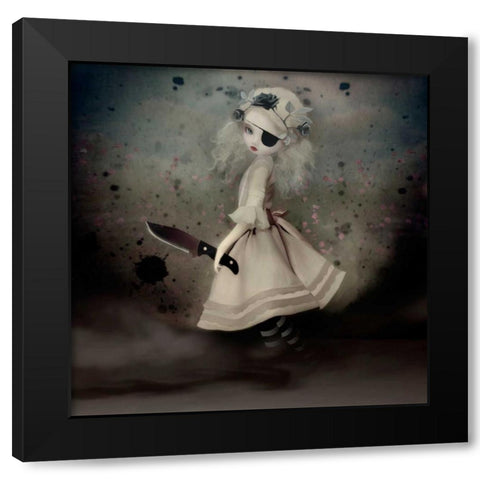 Broken Dawn Black Modern Wood Framed Art Print by Art and Ghosts