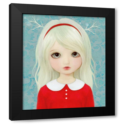 Sylvie Black Modern Wood Framed Art Print by Art and Ghosts