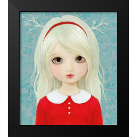 Sylvie Black Modern Wood Framed Art Print by Art and Ghosts