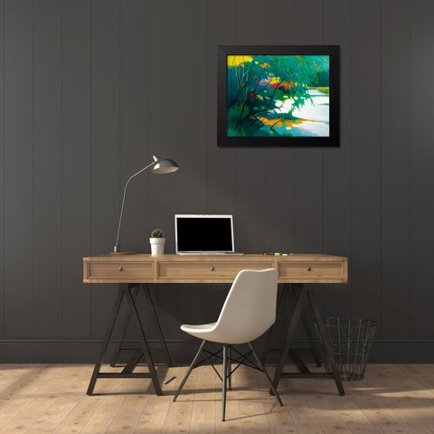 Noonday Dreams Black Modern Wood Framed Art Print by Asoma, Tadashi