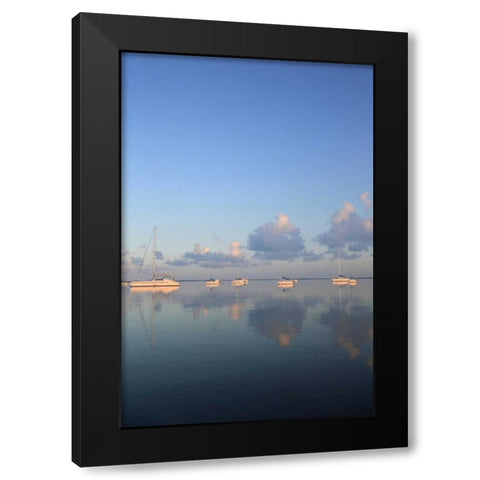 Sunrise Sails Black Modern Wood Framed Art Print by Anderson, Brent