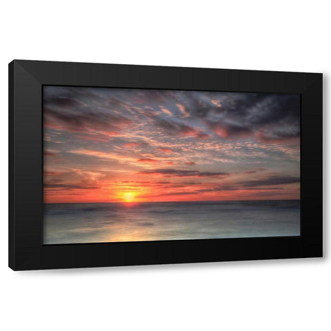 Atlantic Sunrise No. 9 Black Modern Wood Framed Art Print by Amoruso, Robert J.