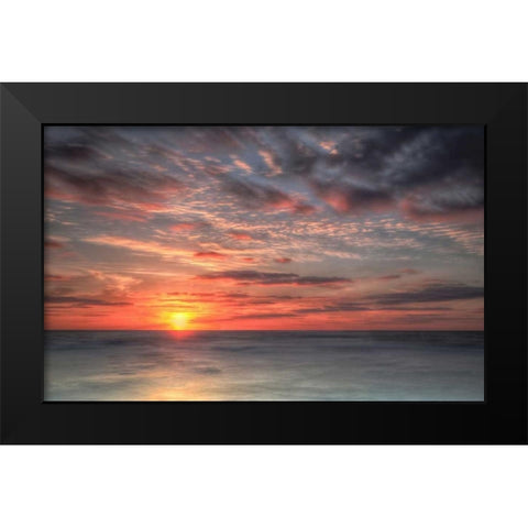 Atlantic Sunrise No. 9 Black Modern Wood Framed Art Print by Amoruso, Robert J.