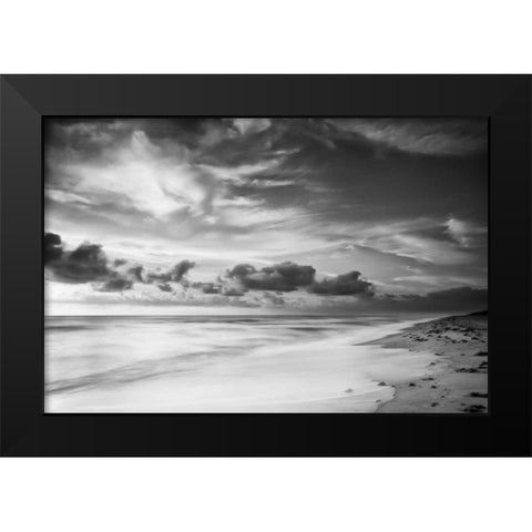 Atlantic Sunrise No. 20 Black Modern Wood Framed Art Print by Amoruso, Robert J.