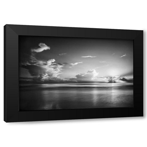 Atlantic Sunrise No. 27 Black Modern Wood Framed Art Print with Double Matting by Amoruso, Robert J.