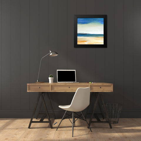 Seascape 2 Black Modern Wood Framed Art Print by Arden, Niki
