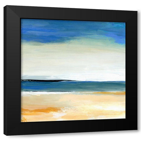 Seascape 2 Black Modern Wood Framed Art Print by Arden, Niki