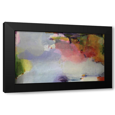 Other Side of The Moon Black Modern Wood Framed Art Print by Alattar, Lina