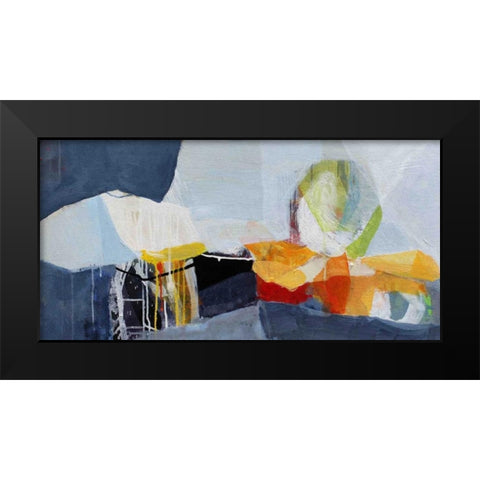 Story Teller Black Modern Wood Framed Art Print by Alattar, Lina