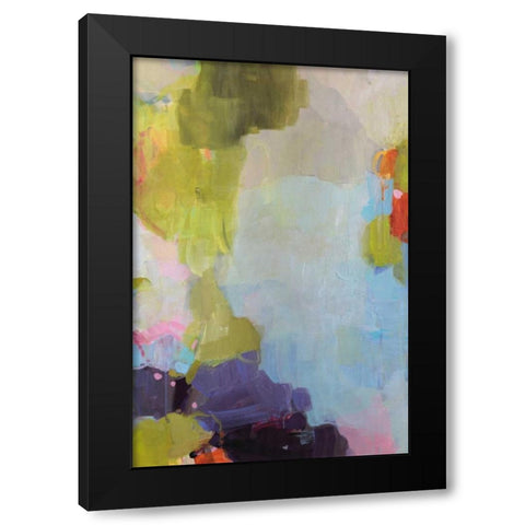 Velvet Skies Black Modern Wood Framed Art Print by Alattar, Lina