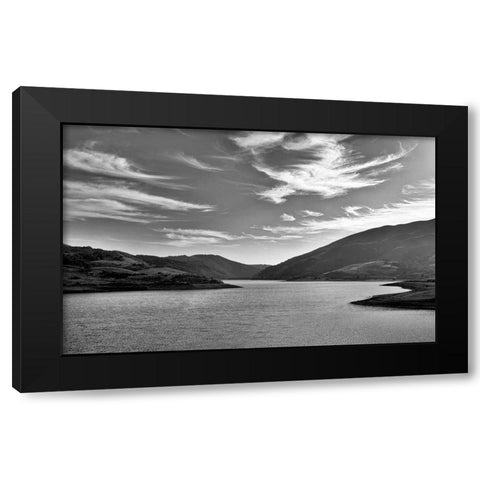 Tranquility Black Modern Wood Framed Art Print by Aron, Lucy