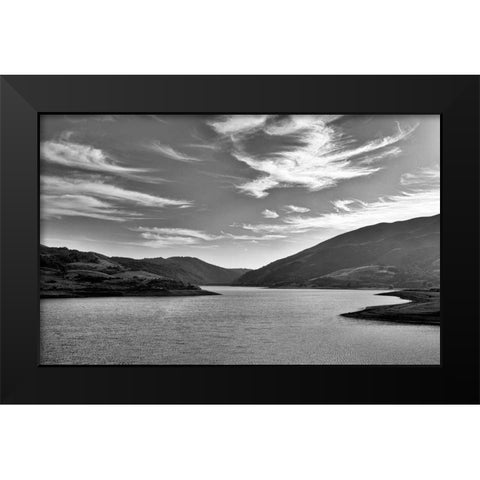 Tranquility Black Modern Wood Framed Art Print by Aron, Lucy
