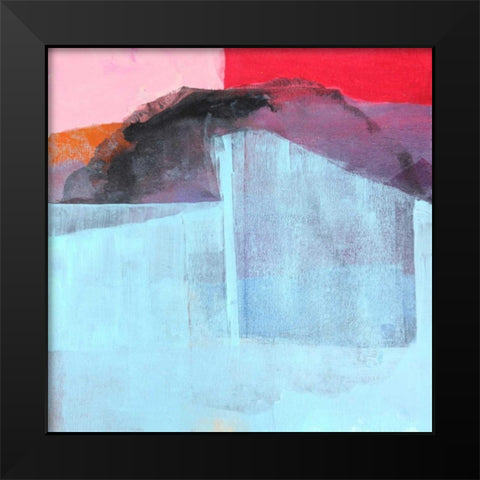 Hiding Places Black Modern Wood Framed Art Print by Alattar, Lina