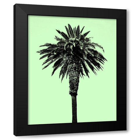 Palm Tree 1996 (Green) Black Modern Wood Framed Art Print by Asla, Erik