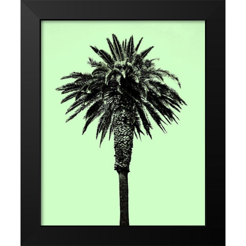 Palm Tree 1996 (Green) Black Modern Wood Framed Art Print by Asla, Erik
