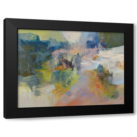 Kaibab Black Modern Wood Framed Art Print with Double Matting by Arana, Emilia