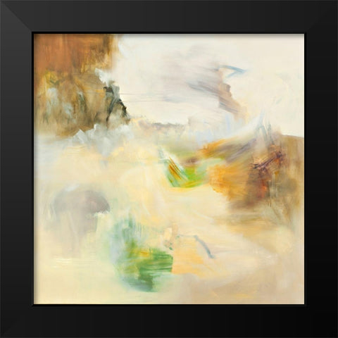 Buzkashi Black Modern Wood Framed Art Print by Arana, Emilia