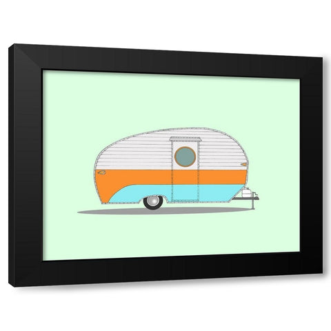 Va-Ka-Shun-Ette Black Modern Wood Framed Art Print with Double Matting by Annie Bailey Art