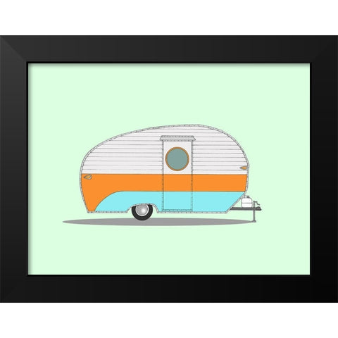 Va-Ka-Shun-Ette Black Modern Wood Framed Art Print by Annie Bailey Art