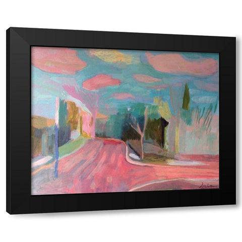 Clouds Black Modern Wood Framed Art Print with Double Matting by Alvarez, Iria Fernandez