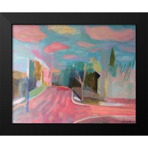 Clouds Black Modern Wood Framed Art Print by Alvarez, Iria Fernandez