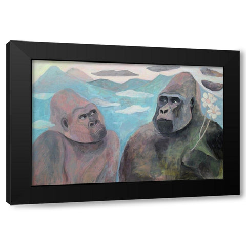 Do You Love Me Black Modern Wood Framed Art Print with Double Matting by Alvarez, Iria Fernandez