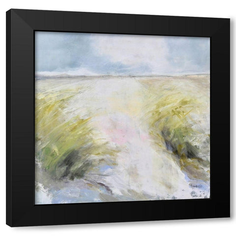 Lovers Key Black Modern Wood Framed Art Print with Double Matting by Apperlo, Mila