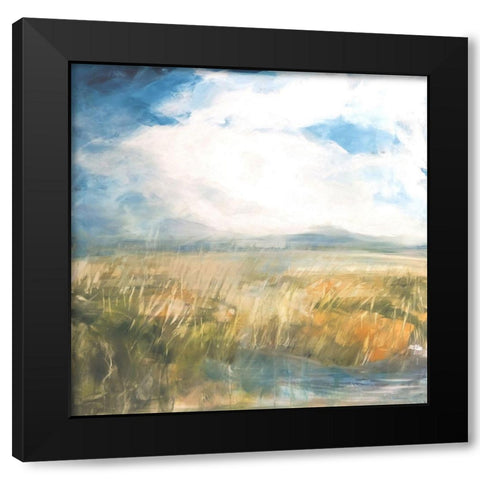 Summer Black Modern Wood Framed Art Print with Double Matting by Apperlo, Mila