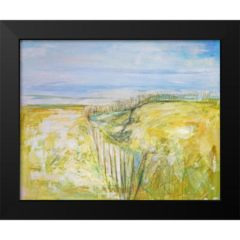 The Beach II Black Modern Wood Framed Art Print by Apperlo, Mila