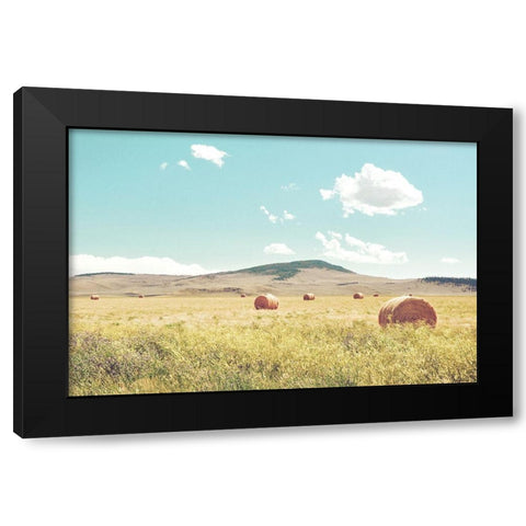 A Day in the Fields Black Modern Wood Framed Art Print with Double Matting by Annie Bailey Art