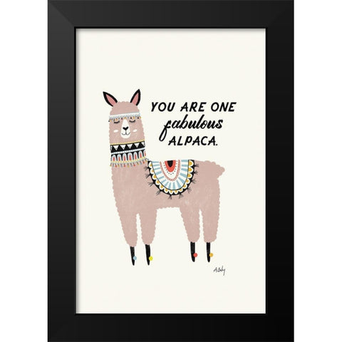 Fabulous Black Modern Wood Framed Art Print by Annie Bailey Art