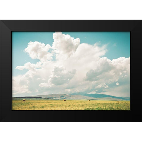 First Cut Black Modern Wood Framed Art Print by Annie Bailey Art