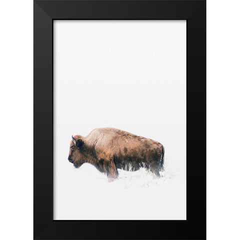 Waiting Black Modern Wood Framed Art Print by Annie Bailey Art