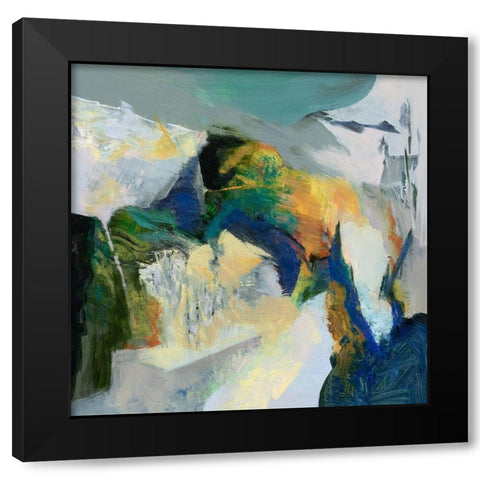 Iceberg Black Modern Wood Framed Art Print by Arana, Emilia