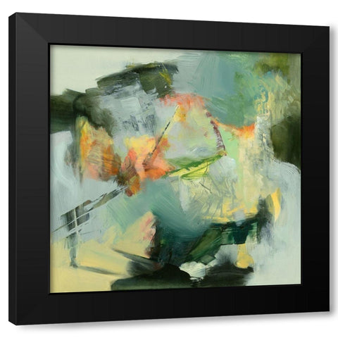 The Storyteller Black Modern Wood Framed Art Print by Arana, Emilia