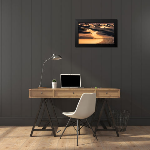 Death Valley Black Modern Wood Framed Art Print by Artemiadi, Dora