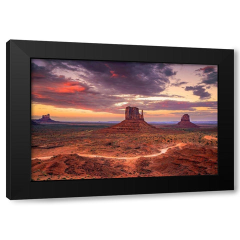 Desert Song Black Modern Wood Framed Art Print by Artemiadi, Dora