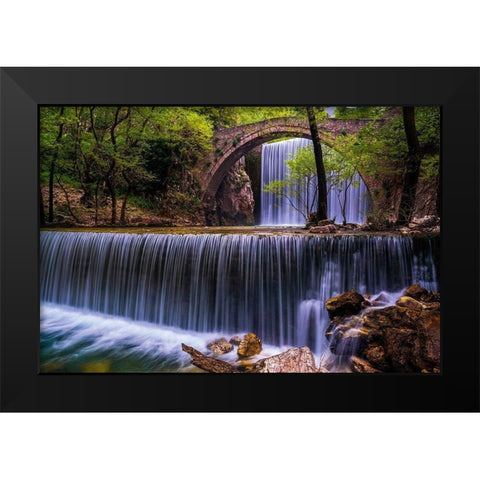 Spring Feast Black Modern Wood Framed Art Print by Artemiadi, Dora