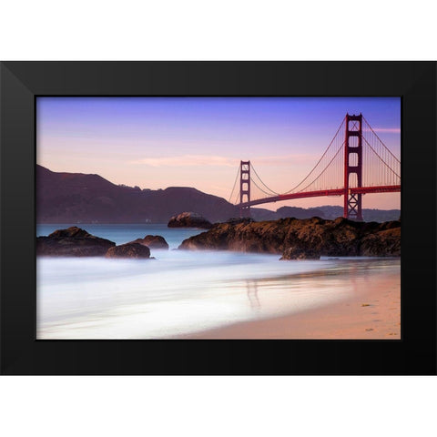 The Bridge Black Modern Wood Framed Art Print by Artemiadi, Dora