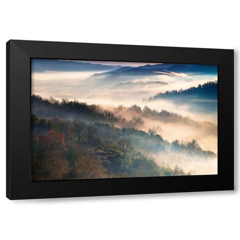 These Magic Moments Black Modern Wood Framed Art Print by Artemiadi, Dora
