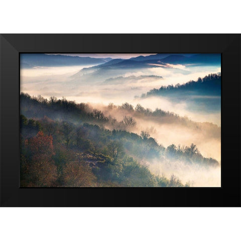 These Magic Moments Black Modern Wood Framed Art Print by Artemiadi, Dora