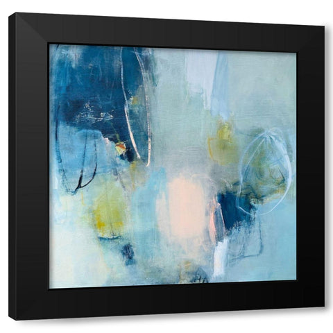 Echoes Black Modern Wood Framed Art Print with Double Matting by Apperlo, Mila