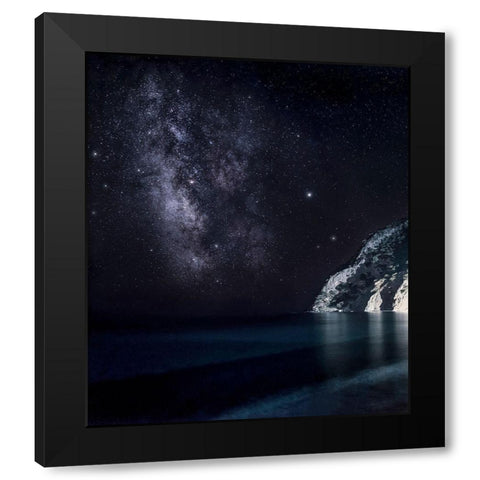 Stars In The South Black Modern Wood Framed Art Print by Artemiadi, Dora