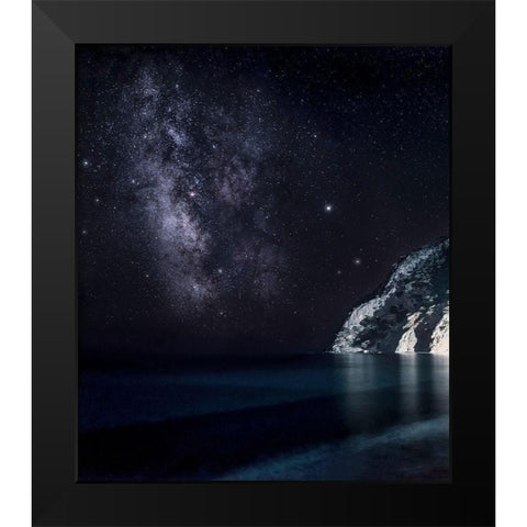 Stars In The South Black Modern Wood Framed Art Print by Artemiadi, Dora