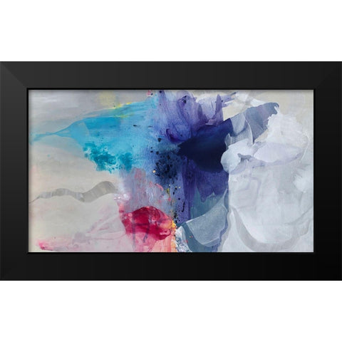 Even Fire Needs Air Black Modern Wood Framed Art Print by Alattar, Lina