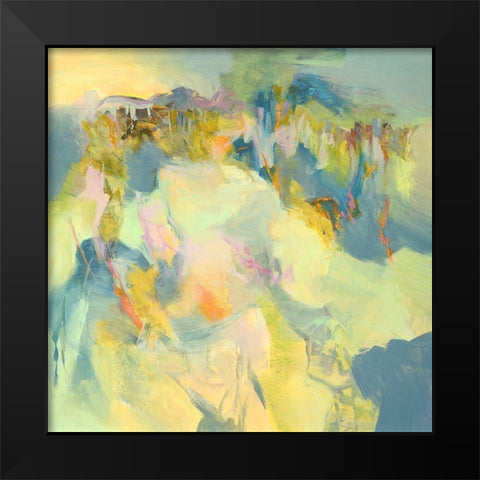 Dolman Dance Black Modern Wood Framed Art Print by Arana, Emilia