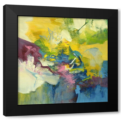 Oh So Primary Black Modern Wood Framed Art Print with Double Matting by Arana, Emilia